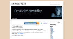 Desktop Screenshot of erotickepovidky.biz
